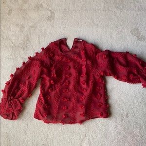 Red blouse